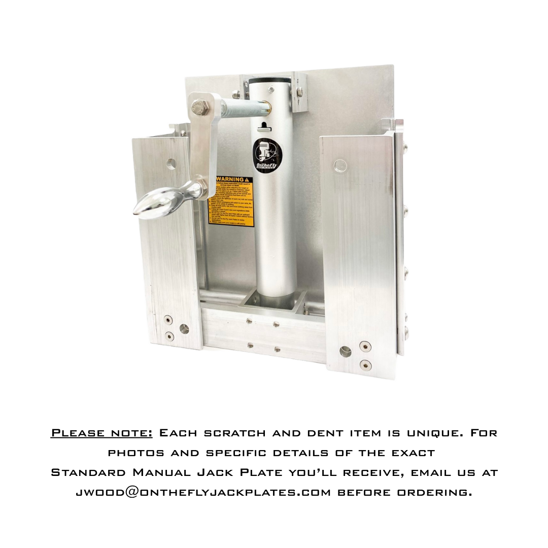Scratch & Dent Standard Manual Jack Plate – Limited Quantity