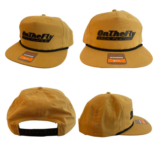On The Fly Jack Plates Hat - Biscuit/Black