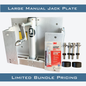 Large Manual Jack Plate (up to 50hp motors) + Install Kit (Complete Setup) - On The Fly Jack Plates
