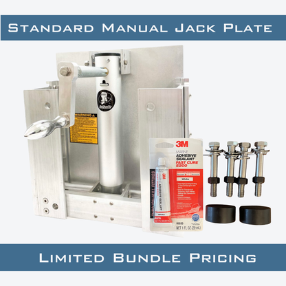 Standard Manual Jack Plate + Install Kit (Complete Setup) - On The Fly Jack Plates