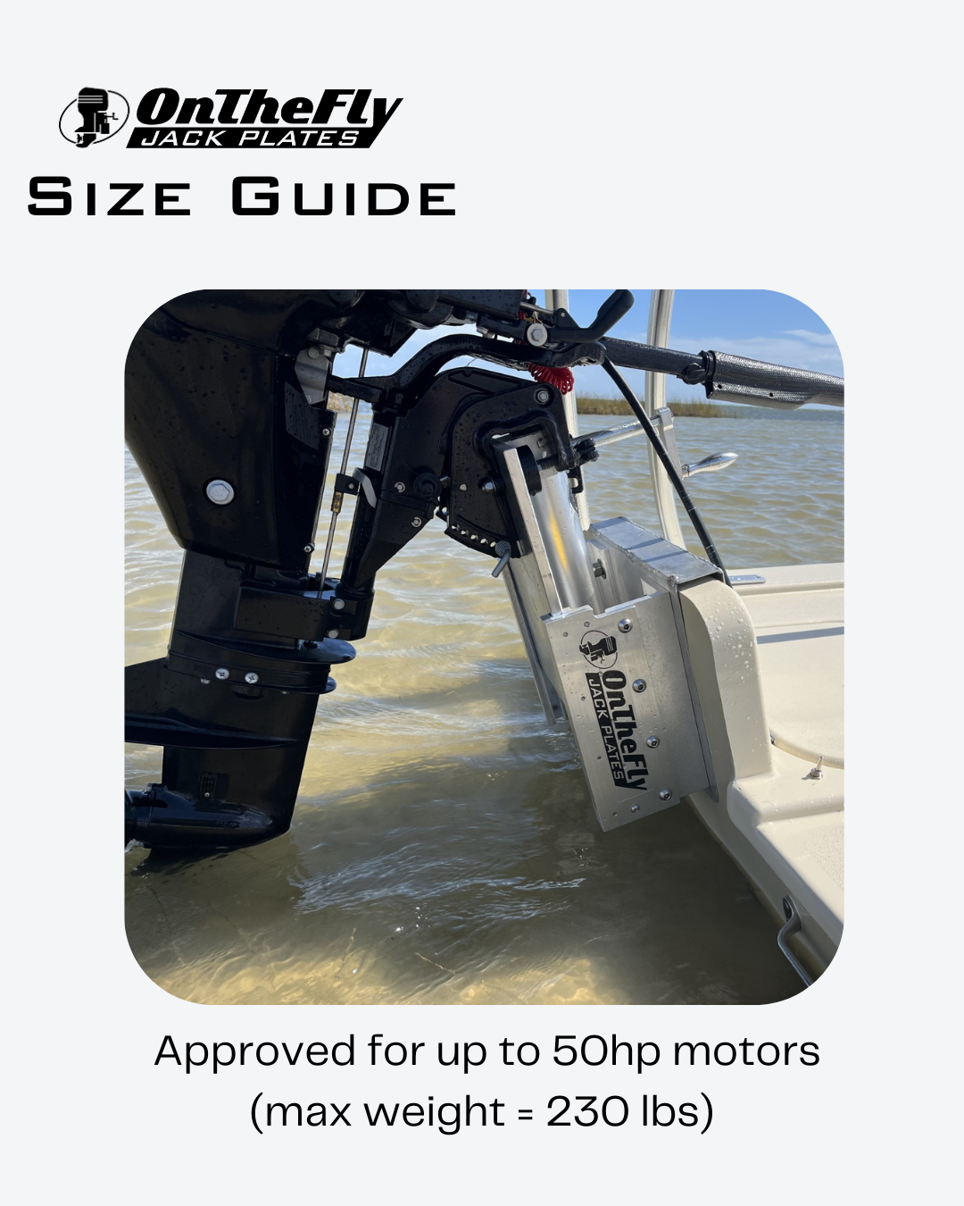 6" Adjustable Aluminum Outboard Boat Motor Jack Plate - Fits V-4 V-6 Engines Up To 150 HP