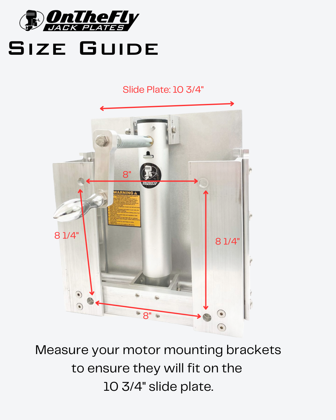 Standard Manual Jack Plate (up to 30hp)